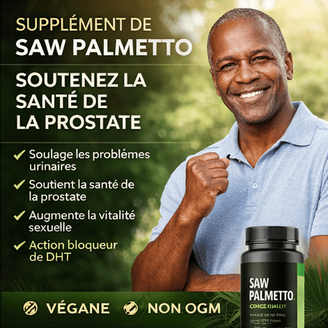 HAVASU™ Capsules de Palmier Nain Pour la Santé de la Prostate et L'amélioration du Fonctionnement des Voies Urinaires - 100 Capsules