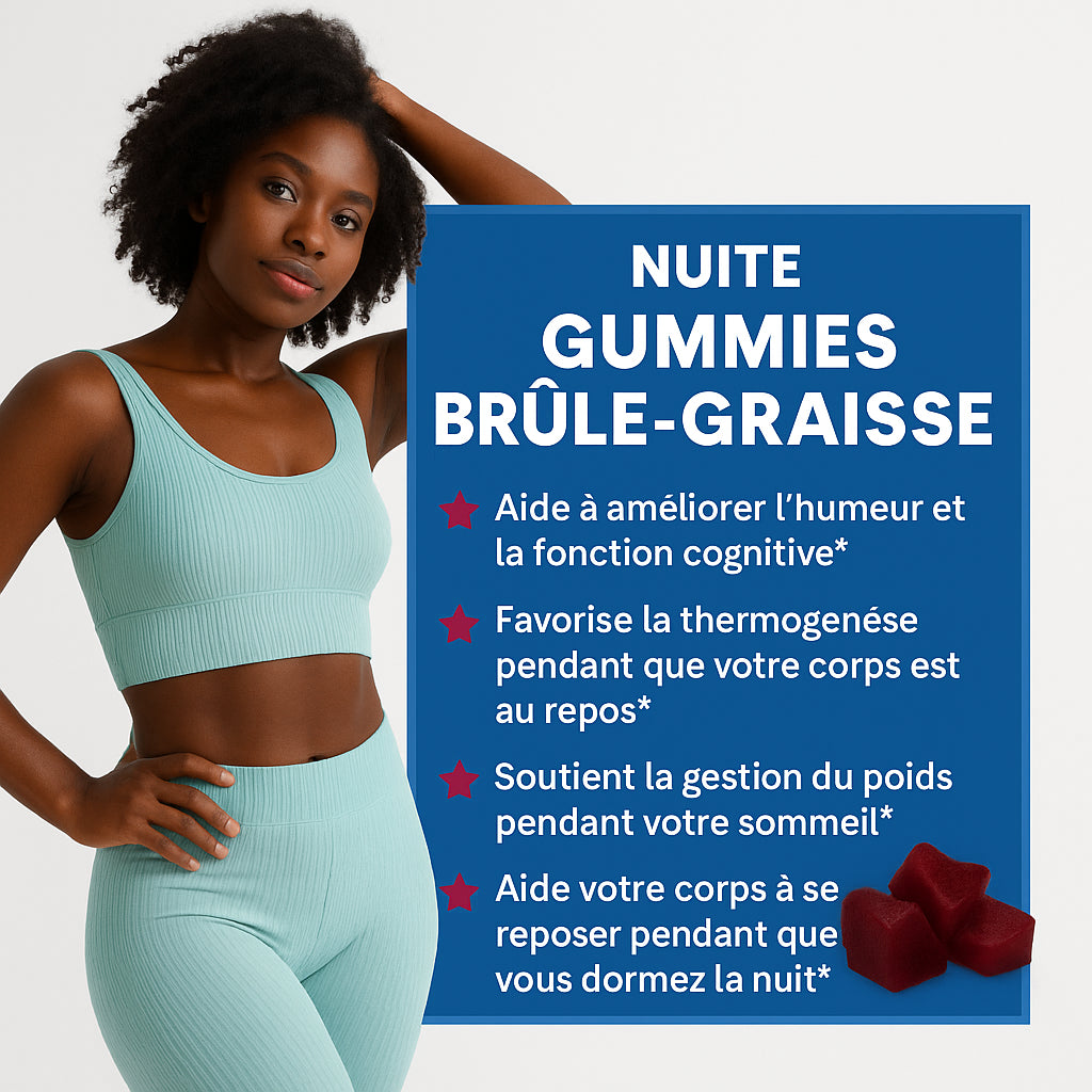 FATBURNER™ Gummies Pour Brûler les Graisses Pendant le Sommeil