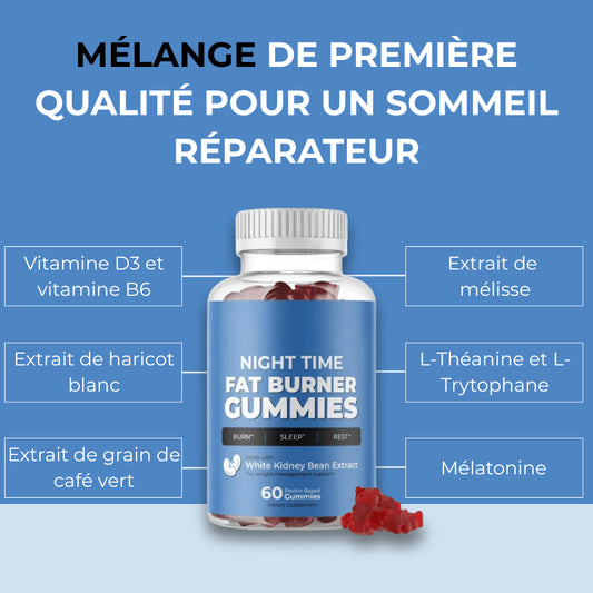 FATBURNER™ Gummies Pour Brûler les Graisses Pendant le Sommeil