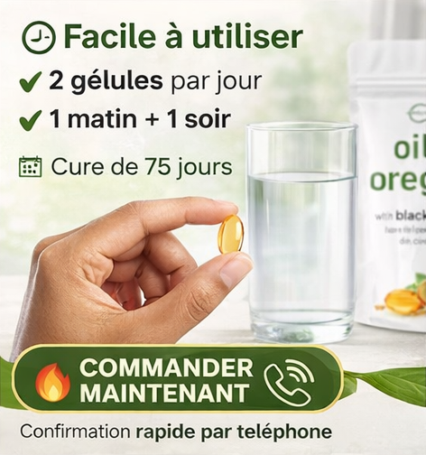 OREGAN™ Gélules d'Huile d'Origan Avec Huile de Nigelle et Carvacrol - 300 Gélules