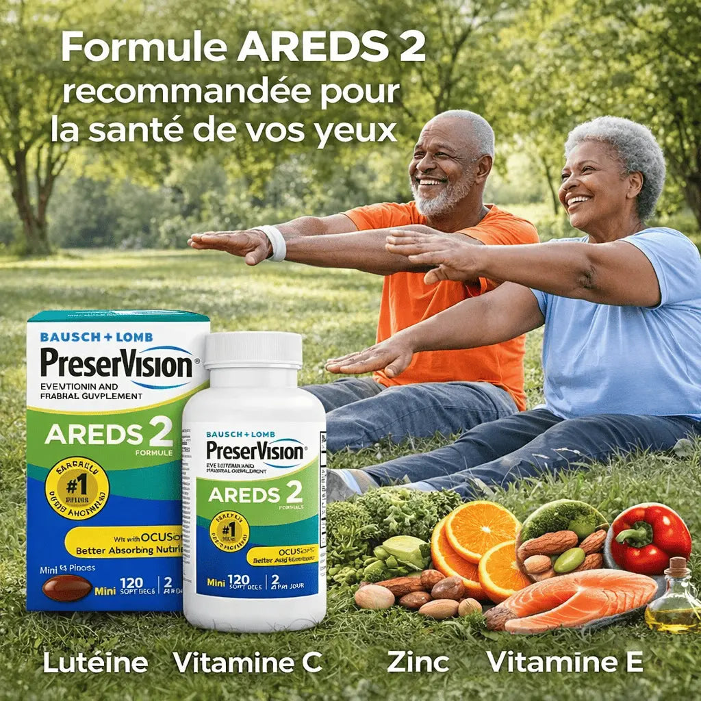 PreserVision™ Complément Pour Les Yeux Avec Vitamine C, Vitamine E, Zinc et Cuivre - 210 Capsules