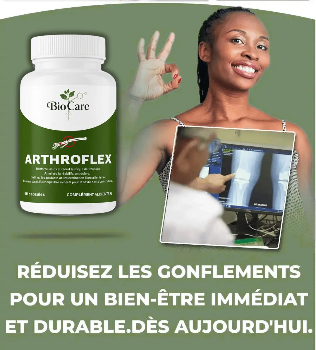 ArthroFlex™ Capsules pour l'inflammation et les Douleurs Articulaires - (60 Capsules)